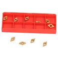 thumbnail image 1 of Cutter Inserts, Turning Insert Blade 10Pcs 2.38mm Thick Wear Resistance With Standard Openings For SDJCR L110 1212 H07 Tool Holders, 1 of 8