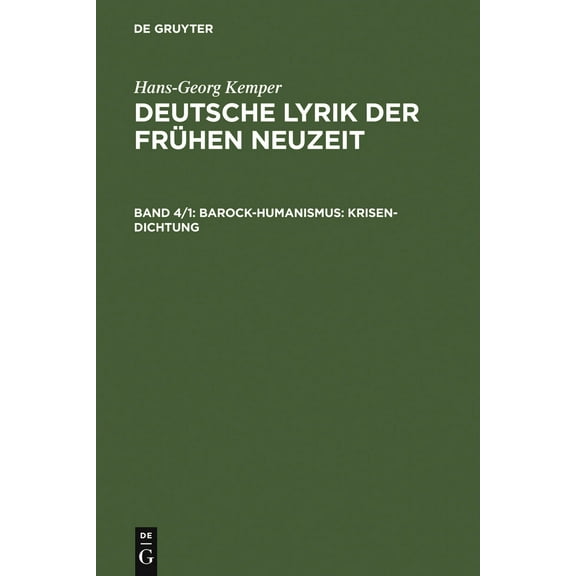 Barock-Humanismus: Krisen-Dichtung