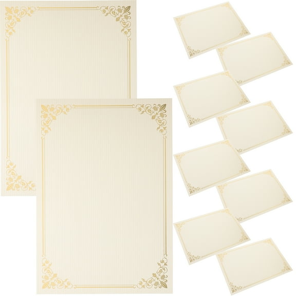 unbranded  10 Sheets Diploma Cover Certificate Inner Page Staff Student