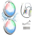 thumbnail image 1 of 2 Lámparas LED Sumergible Para Alberca de nicho o sobreponer ADS PL 80W 27CM Multicolor RGB Con Transformador, 1 of 5