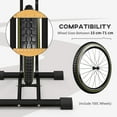 thumbnail image 4 of Vertical & Horizontal Bike Rack Bicycle Storage Stand with Adjustable Hooks, Fits 6"-28" and 700c Bikes, 4 of 7