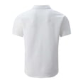 thumbnail image 5 of Mens Dress Shirts Summer Short Sleeve Jacquard Button Down Collared Business Casual Formal Work Shirt, 5 of 6