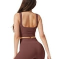 thumbnail image 4 of Cathalem Tank Tops Fitted Basic Cami Tee Shirts,Coffee L, 4 of 5