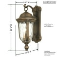 thumbnail image 6 of Minka Lavery Havenwood 21 3/4" H Tavira Bronze and Alder Silver Outdoor Wall Light, 6 of 7