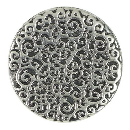 Cousin Snap in Style Metal Snap, Filigree