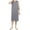 Gray, variant on Comfy Nightwear Mens Nightgown Night Shirt For Sleeping Short Sleeve Nightgown Big And Tall Loose Kaftan Sleepwear Gray