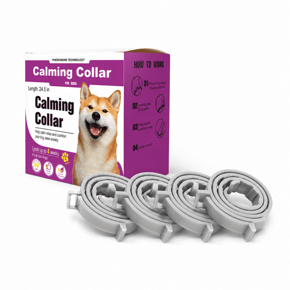 Generic Dog Calming Collar 4‑Pack, Adjustable Relaxing Collar for Dogs of All Sizes, Long Lasting Comfort Pet Collar