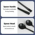 thumbnail image 3 of LIOUCBD 200Pcs Black Plastic Serving Spoons, LIOUCBD Disposable Soup Spoon, Heavy Weight Plastic Utensils Cutlery Set for Weddings Catering Buffets Parties Events Christmas Halloween Party, 3 of 7