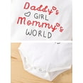 thumbnail image 4 of Dooleck Daddys Girl Baby Clothes Infant Outfit Rainbow Bodysuit Halen Pant Sleepwear, 4 of 6
