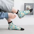 thumbnail image 2 of Pofeuu Colorful Dog Print 30cm Socks, Adult Running Hiking Socks for Youth and Adult, 2 of 7