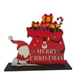 thumbnail image 2 of Xihbxyly Adornos Navideños de Madera, Diseños Únicos de Muñecos de Nieve y Camiones de Papá Noel a Cuadros, Adornos Coloridos y Brillantes, Fáciles de Colgar, Decoración para Fiestas de Invierno, Eti, 2 of 2