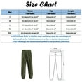 thumbnail image 3 of Mens Casual Pants Solid Color Elastic Waist Straight Joggers Trousers with Pockets Stretchy Classic Dress Slacks for Men Khaki XXL, 3 of 5