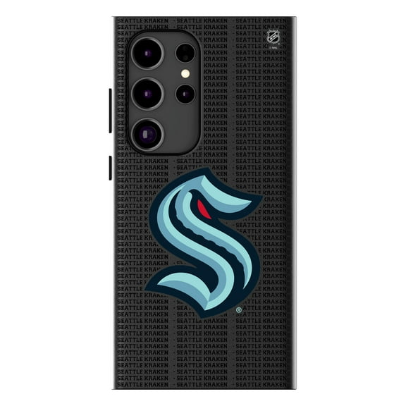 Keyscaper Seattle Kraken Text Backdrop Galaxy Magnetic Bump Case