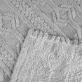 thumbnail image 5 of Superior Arctic Fleece Boho Knit Jacquard Blanket, King, Platinum, 5 of 7