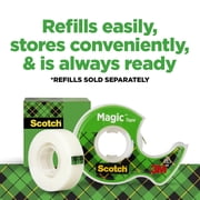 Scotch Magic Tape Dispenser, Clear, ¾ in. x 325 in., 3 Dispensers