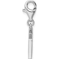 thumbnail image 2 of Sterling Silver Amore La Vita Rhodium-Plated Cz Letter K Initial Charm (11 X 8) Made In China qcc105k, 2 of 5