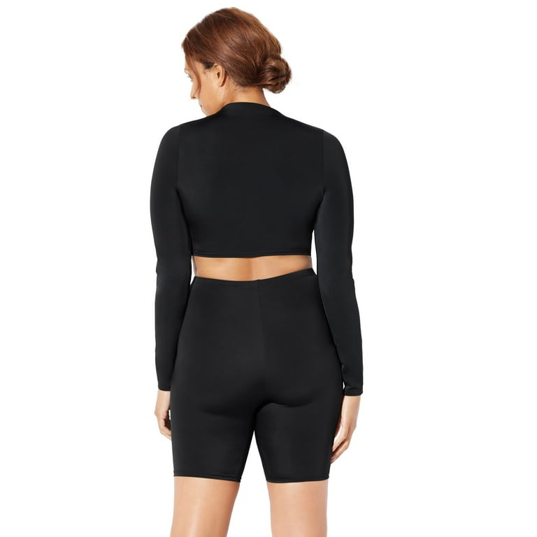 Plus size swimsuits shop with bike shorts
