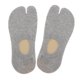 thumbnail image 2 of Calcetines de bailarina de algodón de dos dedos, calcetines cortos invisibles, calcetines con puntera de corte bajo Gris, 2 of 9