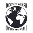 thumbnail image 1 of CLASSROOM - School Wall Art Earth Globe World Decoration Inspirational Lettering Art Quotes Design Removable Classroom Study Room Wall Decal Sticker - Together We Can Change The World 24" x 30", 1 of 3