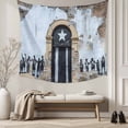 thumbnail image 5 of Puerto Rico Flag Tapestry for Bedroom Wall Hanging Tapestry, Retro Rustic Door Artwork Picture Prints Ceiling Backdrop Tapestries Poster Blanket Wall Decor for Teens Room Living Room Dorm 51" x 59", 5 of 8