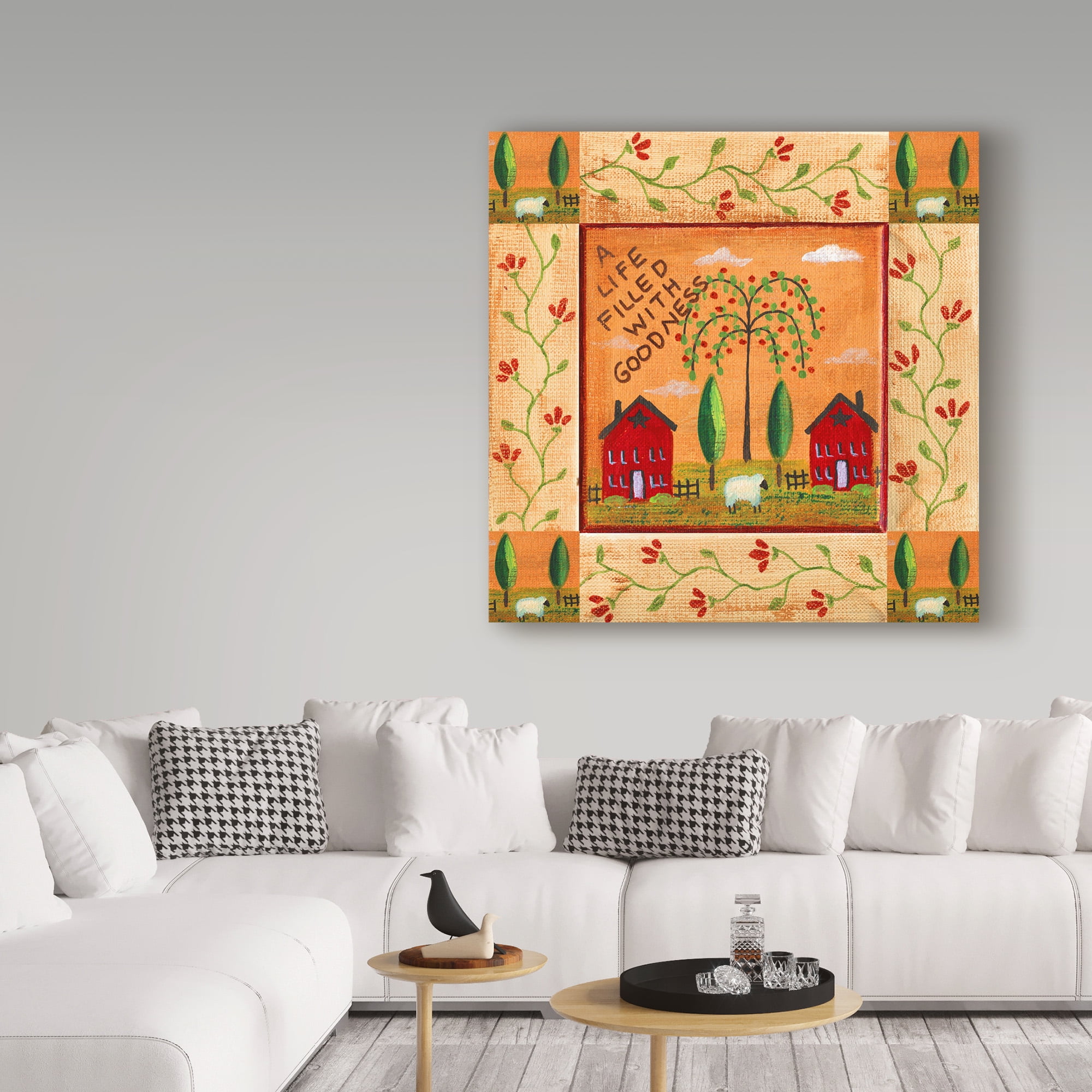 Trademark Fine Art 'A Life Filled With Goodness' Canvas Art by Cheryl Bartley