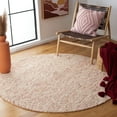 thumbnail image 2 of SAFAVIEH Vermont Windsor Solid Area Rug, Ivory/Rust, 6' x 6' Round, 2 of 8