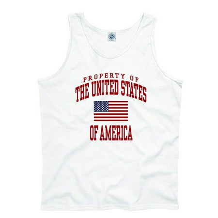 United States White Property of Tank Top