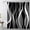Black, variant on HVEST Black and White Geometric Shower Curtain with Modern Minimalist Design - Abstract Geometric Bathroom Decor, Waterproof Polyester Fabric, Includes 12 Hooks, 69x70 Inches