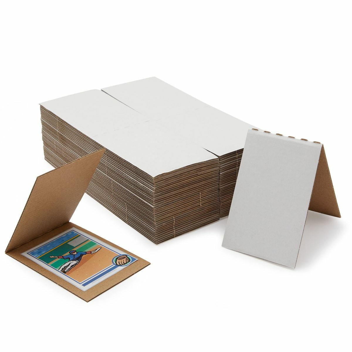 Cardboard Sleeves for Cards, Sport Card Protectors (4.5 x 3 in, 75 Pack