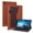 Brown, variant on SaniMore Wallet Case for Lenovo Tab M10 (3rd Gen) 10.1" TB-328F 2022, PU Leather Magnetic Closure Cover Support Pencil Holder Card Slot & Kickstand Full Body Protective Shell, Black
