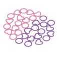 thumbnail image 1 of Stitch Marker, Knitting Stitch Markers Set Metal Strong Round Heart Type Pink Purple  For Crafting, 1 of 8
