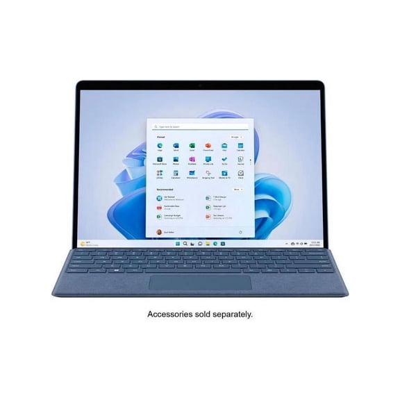 Open Box Microsoft QEZ00035 Surface Pro 9 13" Touch Tablet Intel i5 8GB/256GB Sapphire with 1 Year CPS Premium Warranty Pack