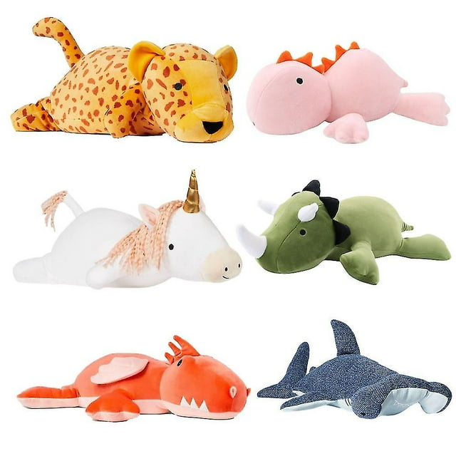 60cm Big Dinosaur Weighted Plush Toy Cartoon Stuffed Animals Pillow Soft Cute Birthday Gift For Children