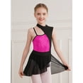 thumbnail image 2 of MSemis Kids Girls Sequins Contemporary Latin Jazz Dance Costume Lyrical Dance Dress Hot Pink 10, 2 of 6