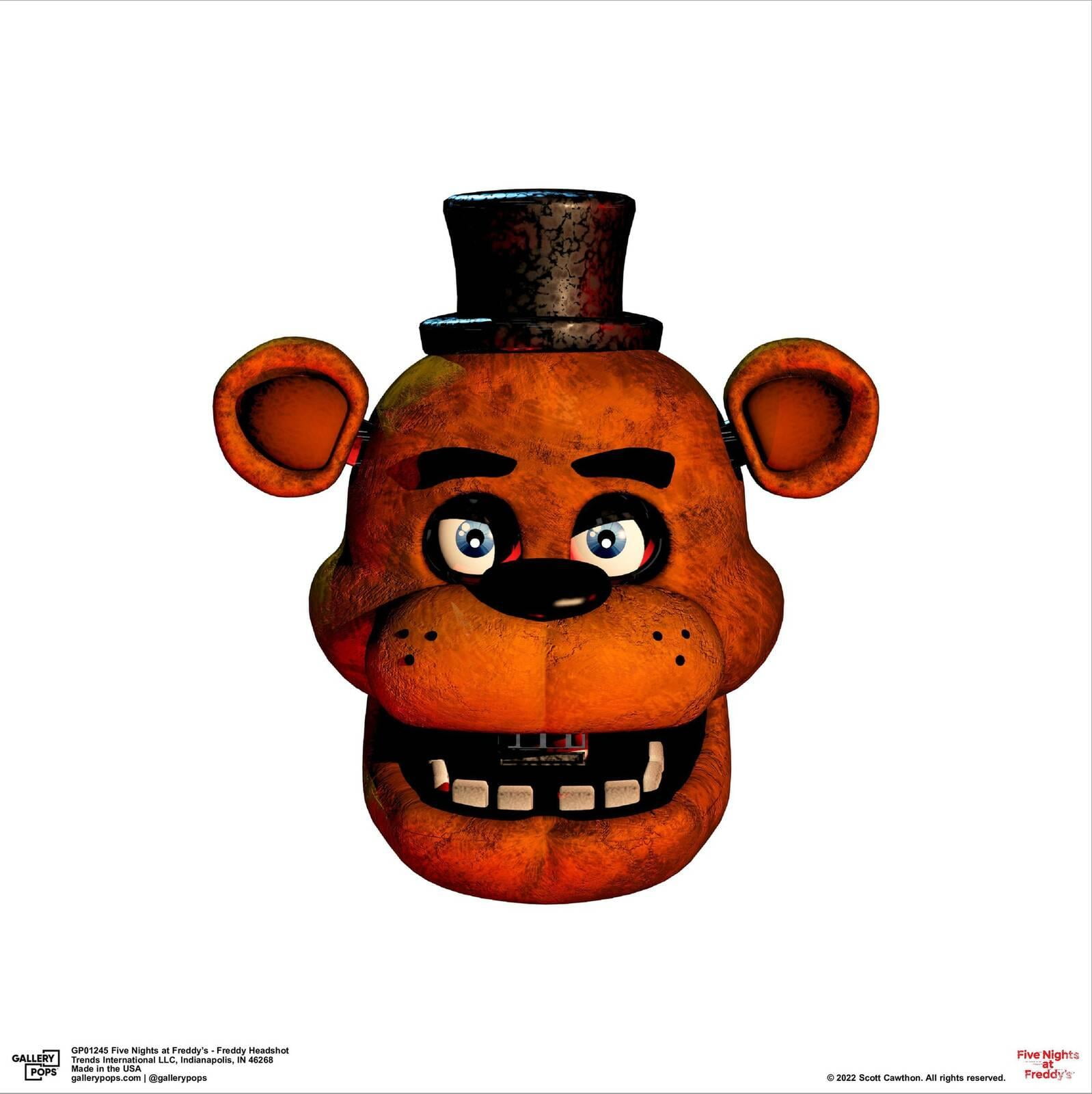 Gallery Pops Five Nights at Freddy's - Freddy Headshot Canvas Wall Art, Unframed Version, 12" x 12"