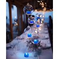 thumbnail image 2 of Blue Tea Lights Candles Battery Operated, 200+Hour Flameless Flickering Fake Electric LED Colored Tealights Candles for Wedding Table Decor, Theme Party, Aniversary, Proposal, 12-Pack, 2 of 16