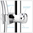 thumbnail image 5 of BE-TOOL Silver Shower Head Holder Adjustable Rotate 360° Size 105mmx65mm Fits Standard 25 mm Diameter Round Shower Rod for Home and Hotel, 5 of 8