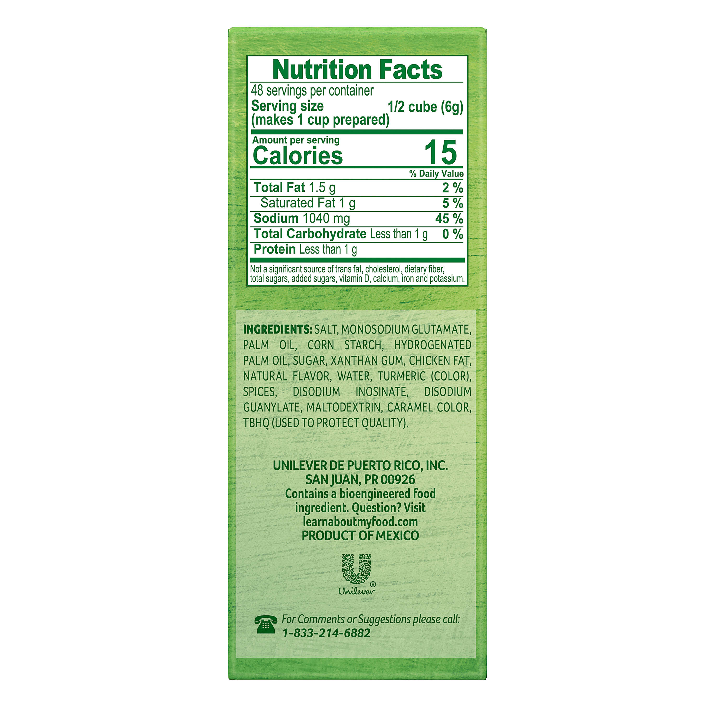 Knorr Chicken Flavor Bouillon, 9.3 oz Cubes, 24 ct