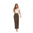 thumbnail image 2 of Pantalones anchos FUNYYZO Pantalones de negocios de cintura alta para mujer, 2 of 6