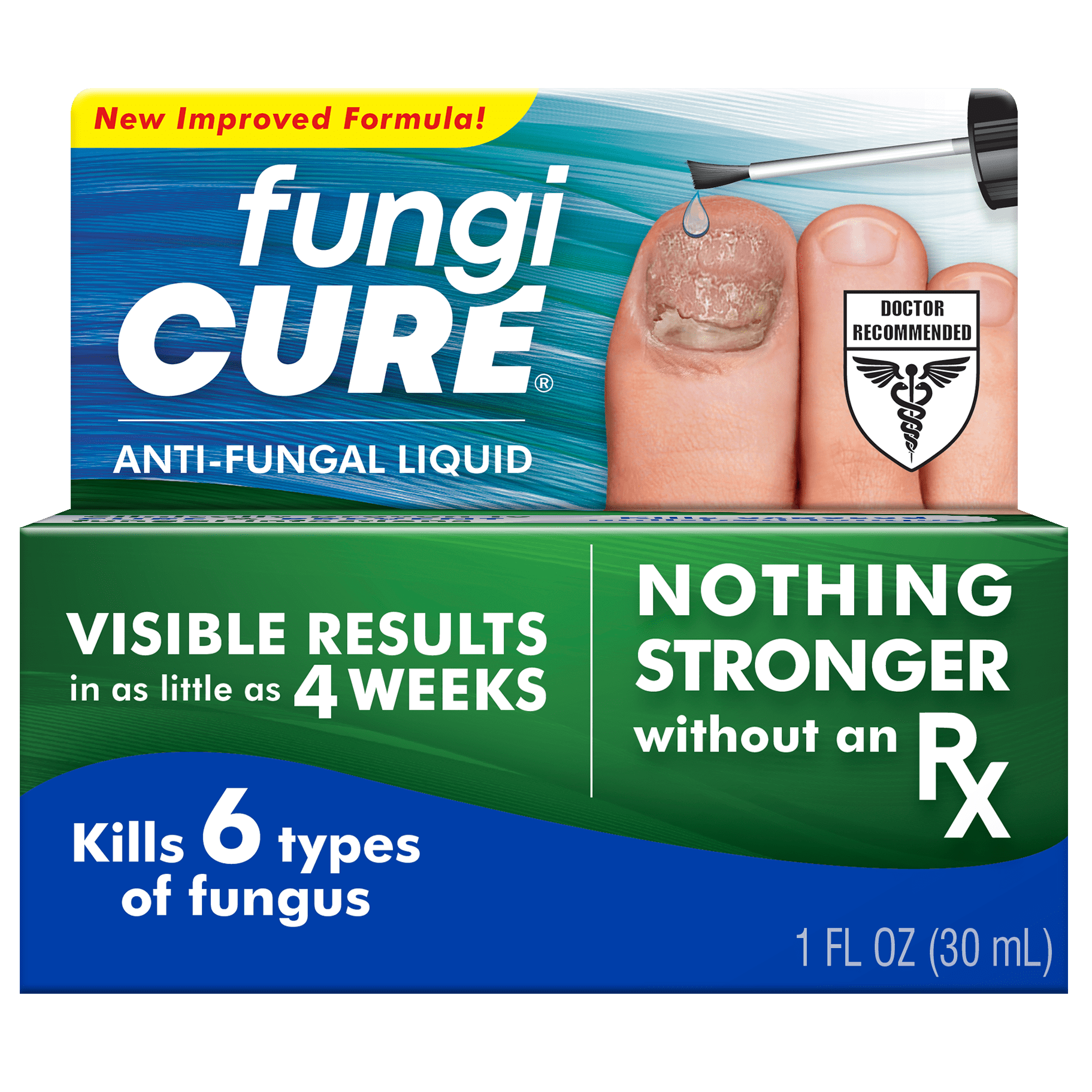 Fungicure Anti-Fungal Liquid - Nothing Stronger without an RX - Clinically Proven  - 1 fl oz