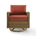 thumbnail image 4 of Bradenton Outdoor Wicker Swivel Rocker Chair Sangria/Weathered Brown, 4 of 10