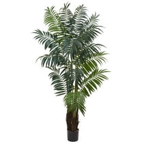 Nearly Natural 7.5' Bulb Areca Palm Artificial Tree