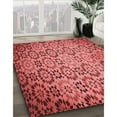 thumbnail image 3 of Ahgly Company Tapis d'Intérieur Rectangulaires Transitionnels Rouges Lavables à la Machine, 4 Pieds x 6 Pieds, 3 of 7