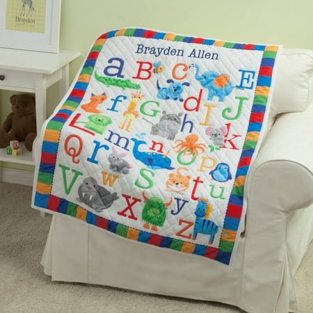 Personalized Boy&amp;#39;s ABC Quilt - Baby Gift