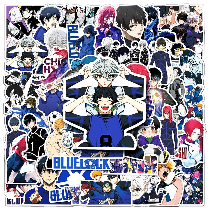 10/30/50pcs Cool Nagi Bachira Blue Lock Stickers Isagi Chigiri Anime Sticker Waterproof Suitcase Luggage Notebook Shidou Decals