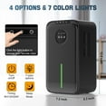 thumbnail image 6 of Dehumidifier, 85 OZ Dehumidifiers for Room for Home, (800 sq. ft.) Quiet Dehumidifiers for Bathroom, Bedroom, Closet, RV, 7 Colors LED Auto Shut Off Dehumidifier with Drain Hose, 6 of 7
