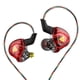 thumbnail image 5 of Inteprter Auriculares con cable portátiles de 1,2 m, Cable de fibra colorido, auriculares HiFi para escuchar música, ver vídeos, ver llamadas de voz, Cables de audio/vídeo negro rojo, 5 of 6