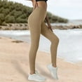 thumbnail image 3 of Women High Waist Yoga Pants, Bubble Hip Lifting Fitness Leggings, Stretch Running Workout Pants, 3 of 4