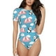 thumbnail image 1 of Balery Panda Flying in the Sky Body de cuello redondo de manga corta para mujer Tops de manga corta Tops básicos-Medium, 1 of 7