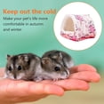 thumbnail image 6 of Twinkseal Exquisite Pet Bed Hamster Winter Nest Thick Soft Plush Cartoon Print Cozy Resistant Heat Retention Sleeping Bed for Small Rabbit Squirrel Parrot Bird, 6 of 8